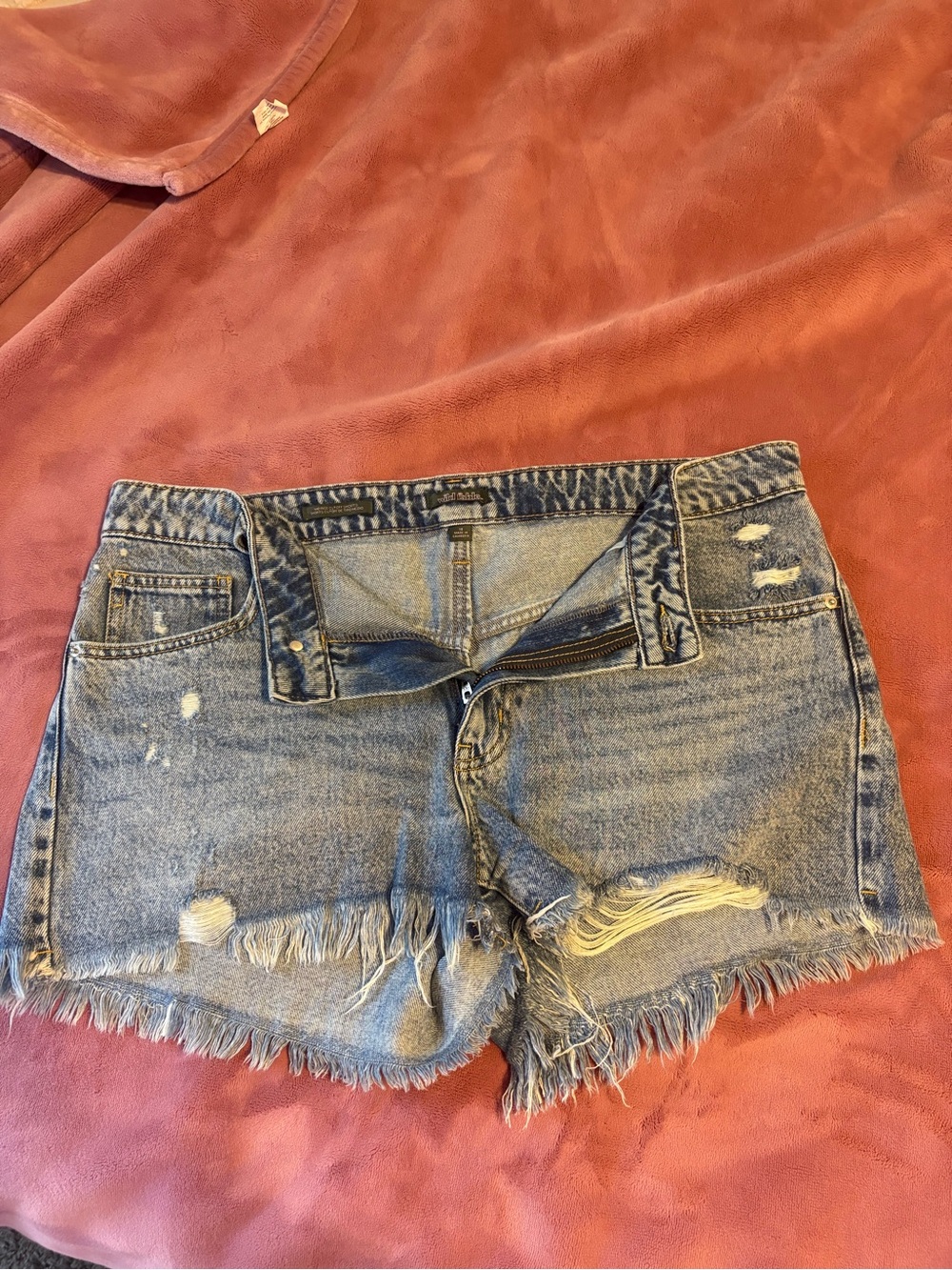 Wild Fable mid-rise Light Blue Distressed Denim Cutoff Shorts